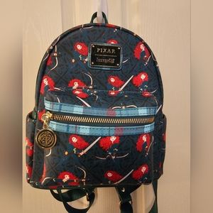 Loungefly Disney Pixar Merida Brave Mini Backpack Pink ala Mode Exclusive